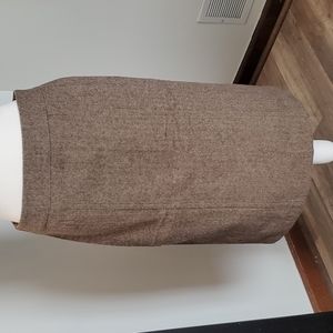 Banana Republic Brown Wool Blend Pencil Skirt